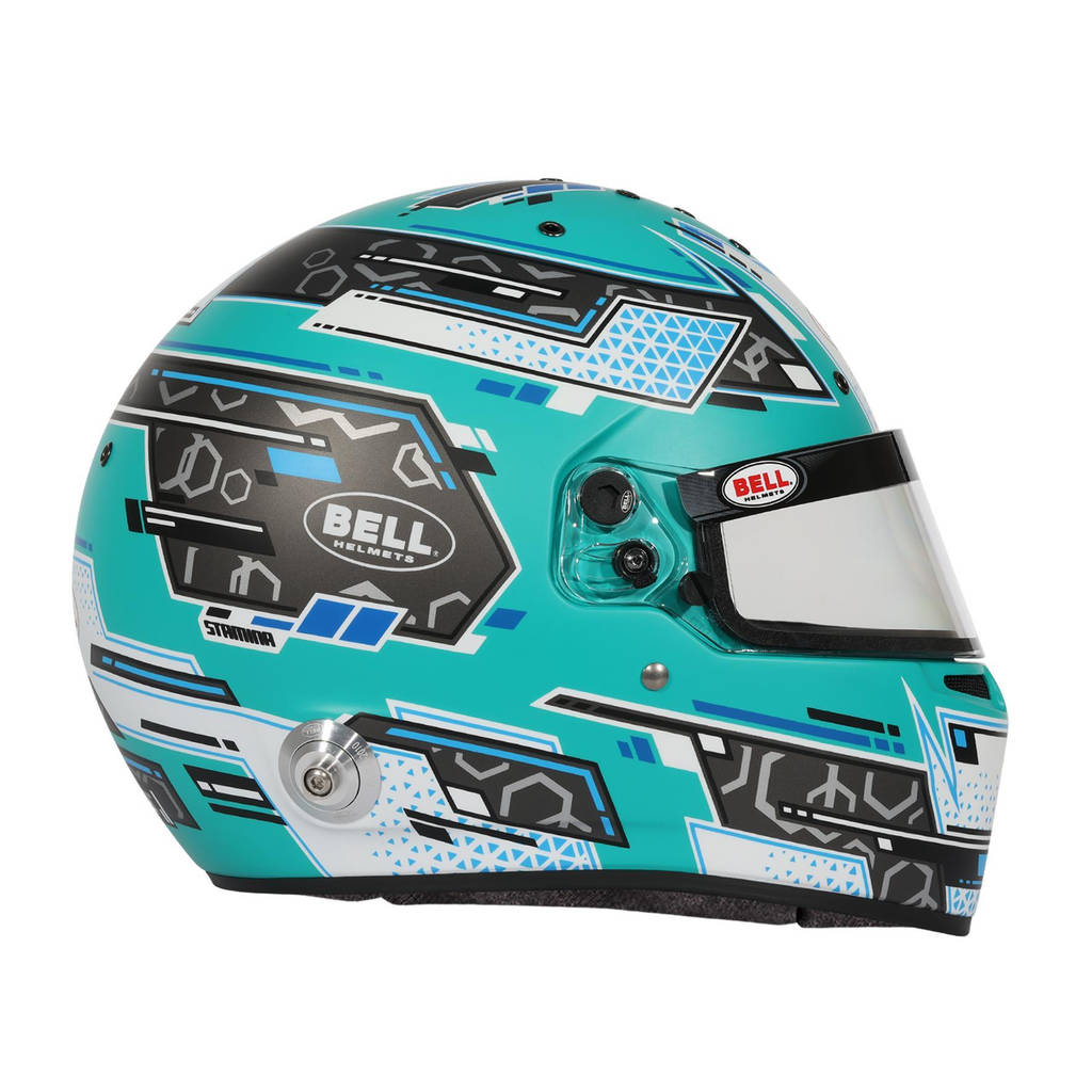 BELL 1310B83 Full-Face Helmet RS7 Pro Stamina HANS, Anthracite / Aquamarine, FIA 8859-2024 / SA2020, Size 56 (7) Photo-12 