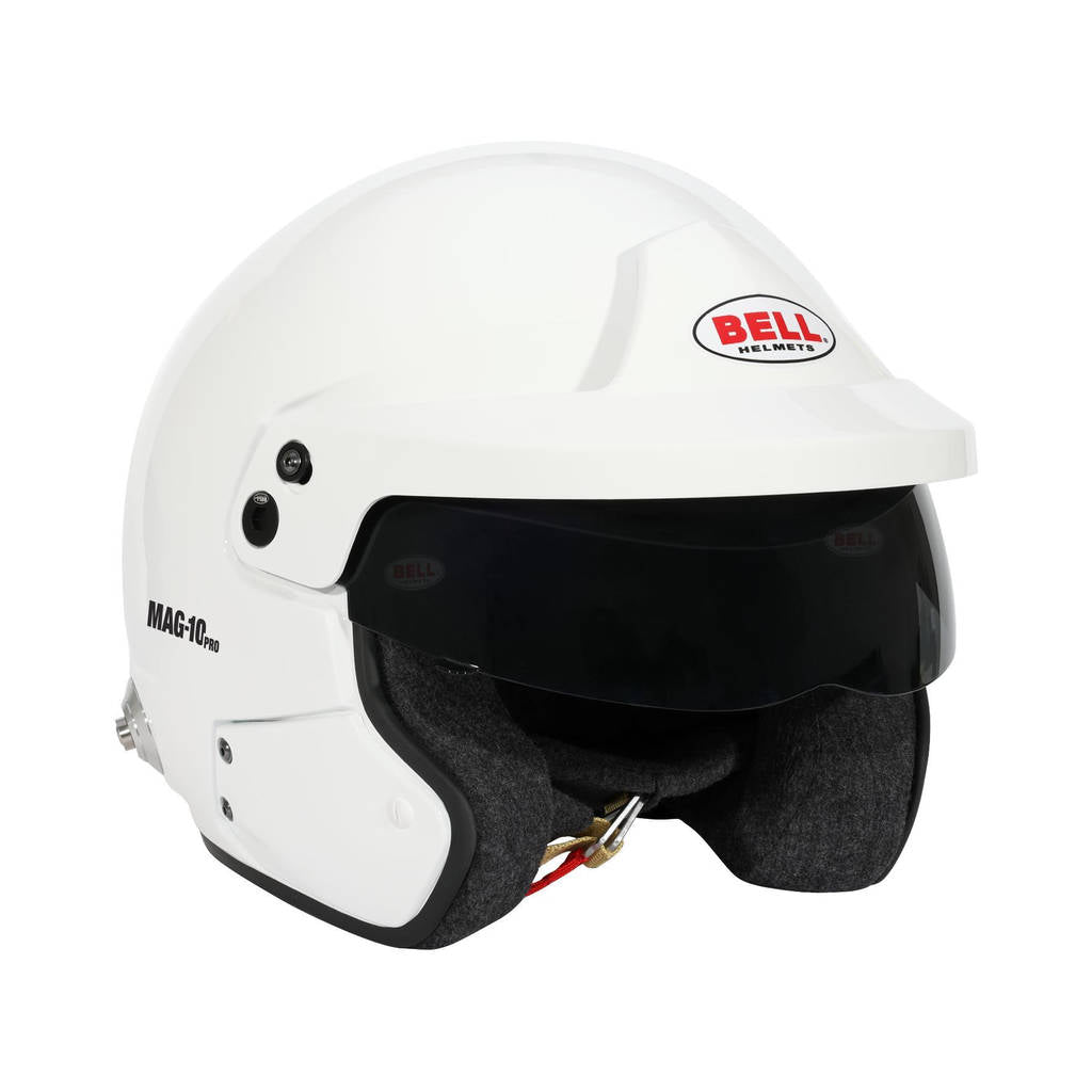 BELL 1346114 Open-Face Helmet MAG-10 HANS, White, FIA 8859-2024 / SA2020, Size 57 (7 1/8) Photo-3 