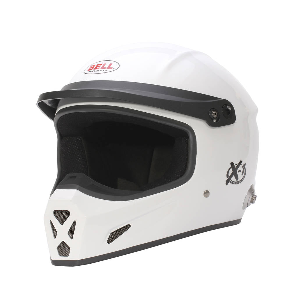 BELL 1453044 Full-Face Helmet X-1 HANS, White, FIA 8859-2024, Size XL (61-61+) Photo-0 