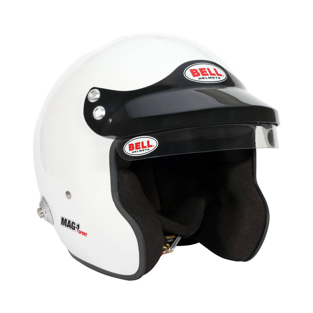 BELL 1426082 Open-Face Helmet MAG-1 HANS, White, FIA 8859-2024, Size M (58-59) Photo-6 