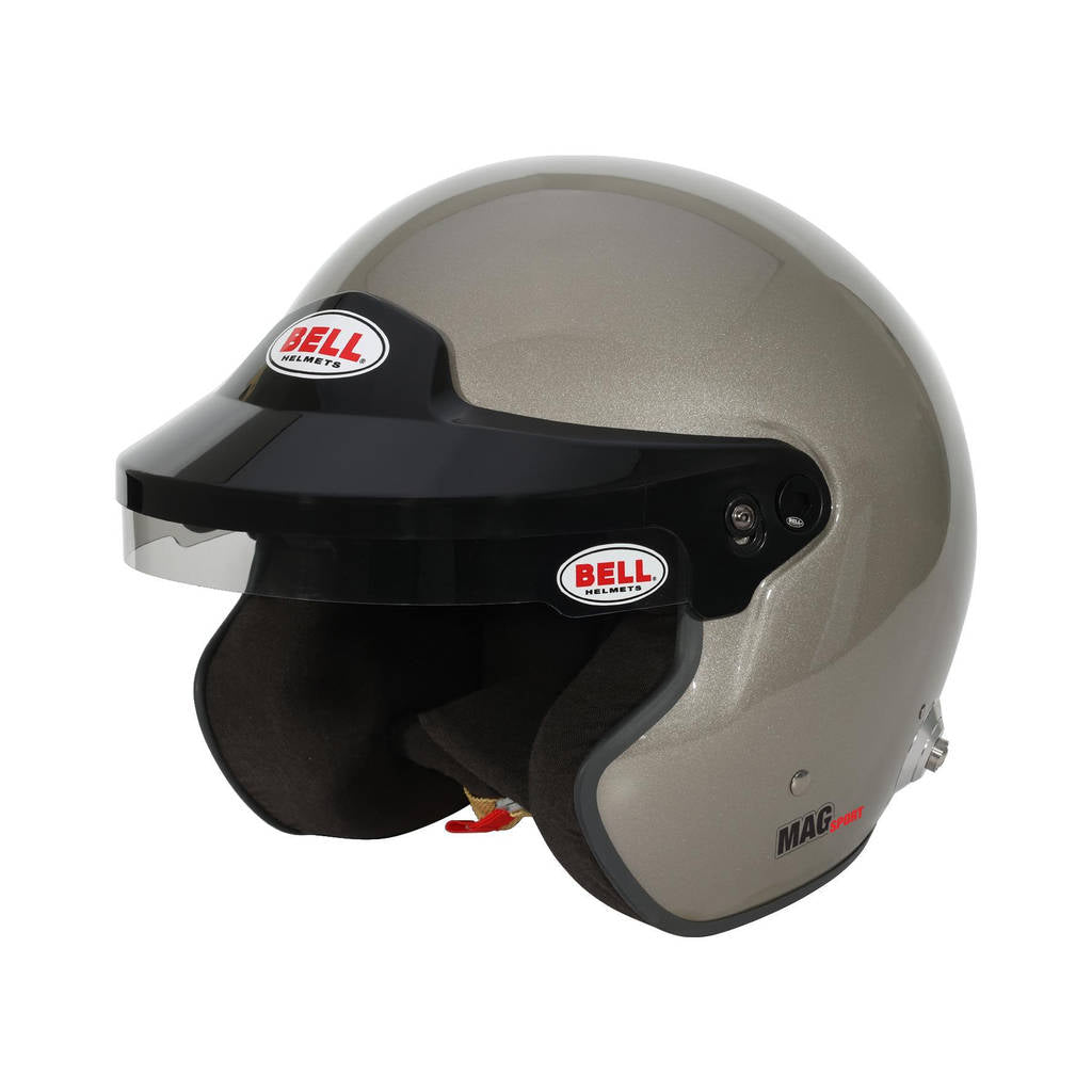 BELL 1435A71 Open-Face Helmet MAG, Titanium Silver, FIA 8859-2024, Size S (57-58) Photo-0 