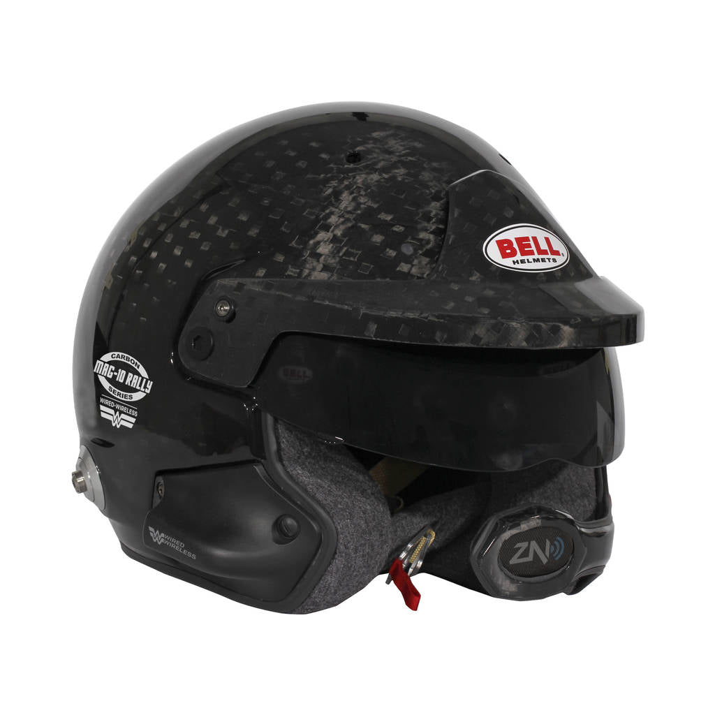 BELL 1245286 Open-Face Helmet MAG-10 Rally WW Carbon HANS, FIA 8859-2024 / SA2020, Size 57 (7 1/8) Photo-5 