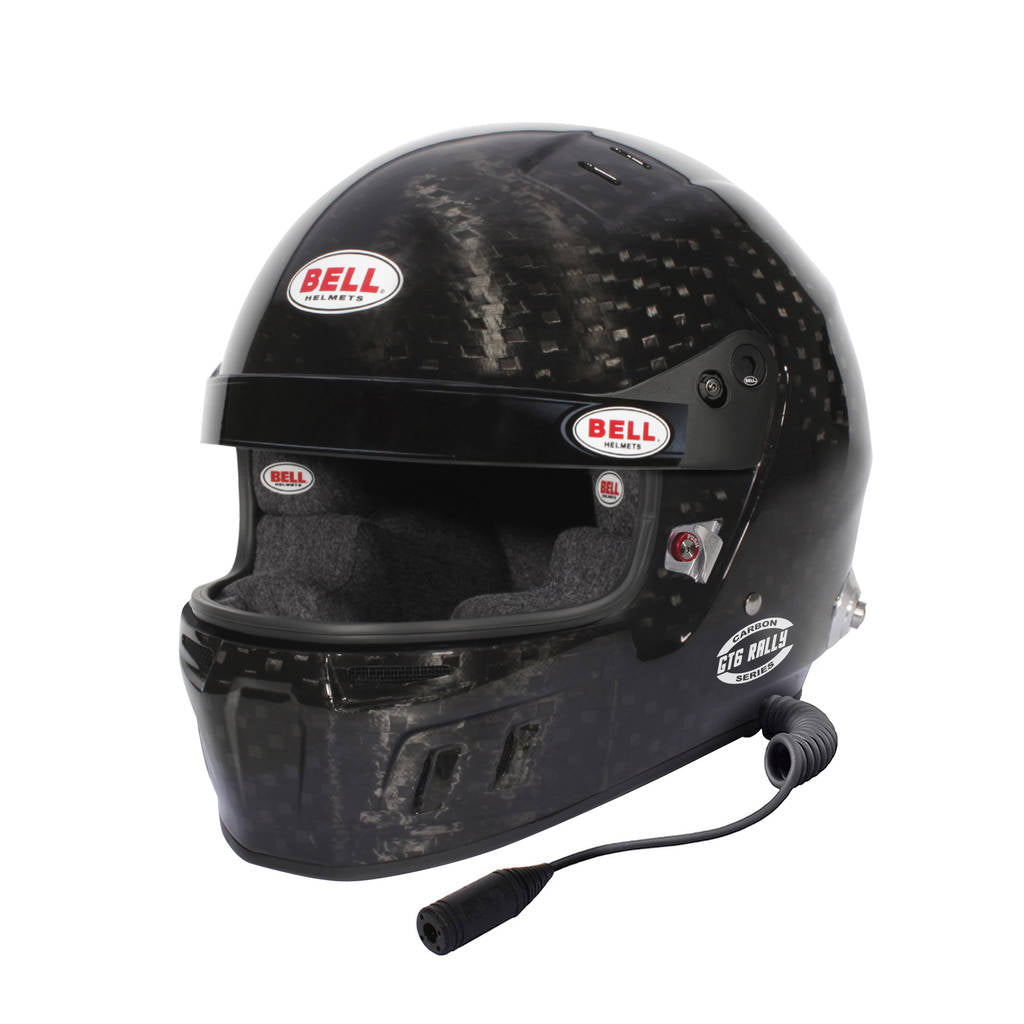 BELL 1239218 Full-Face Helmet GT6 Rally Carbon HANS, FIA 8859-2024 / SA2020, Size 59 (7 3/8) Photo-0 