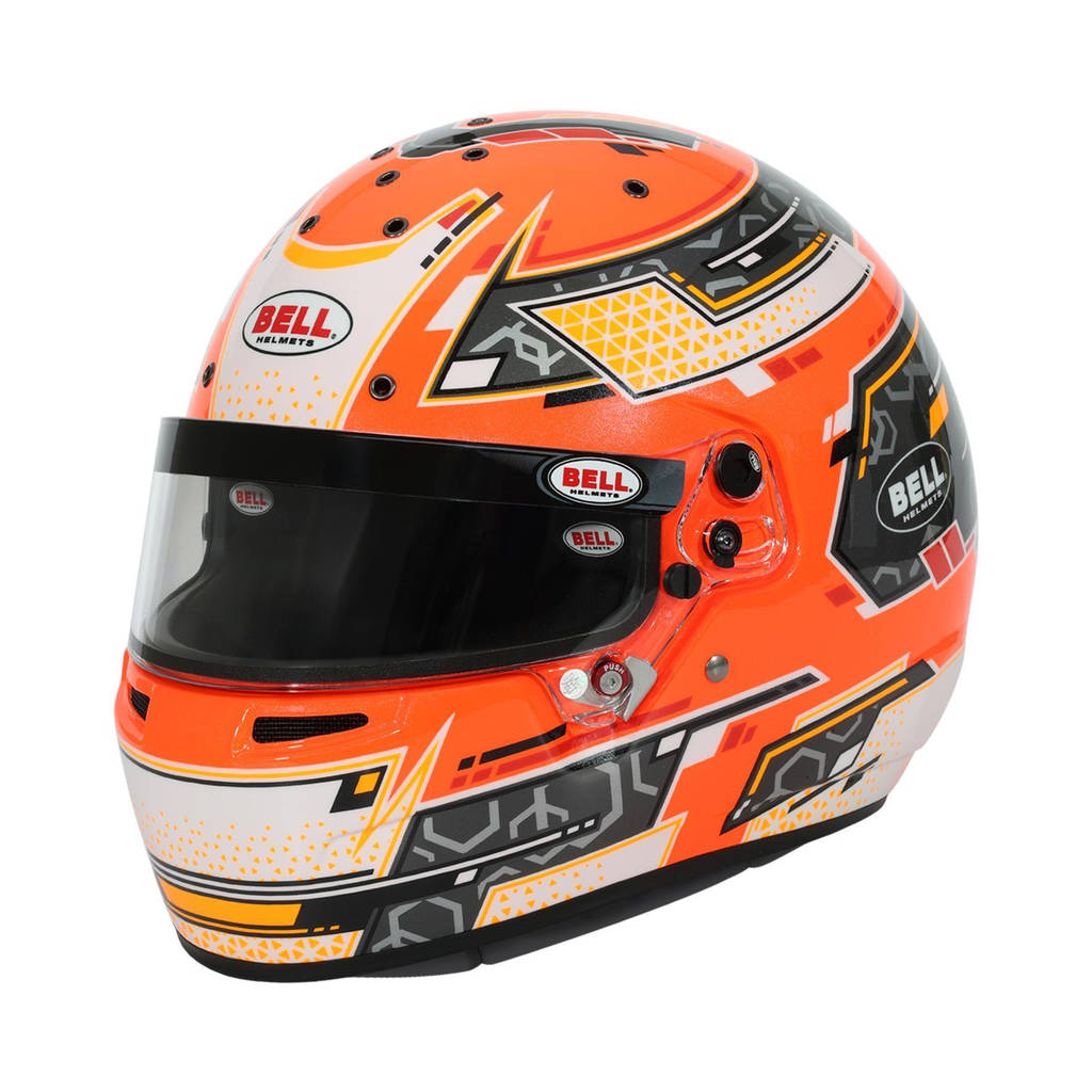 BELL 1310B94 Karting Helmet RS7-K Stamina, Anthracite / Orange, FIA 8878-2024 / K2020, Size XL (61-61+) Photo-0 