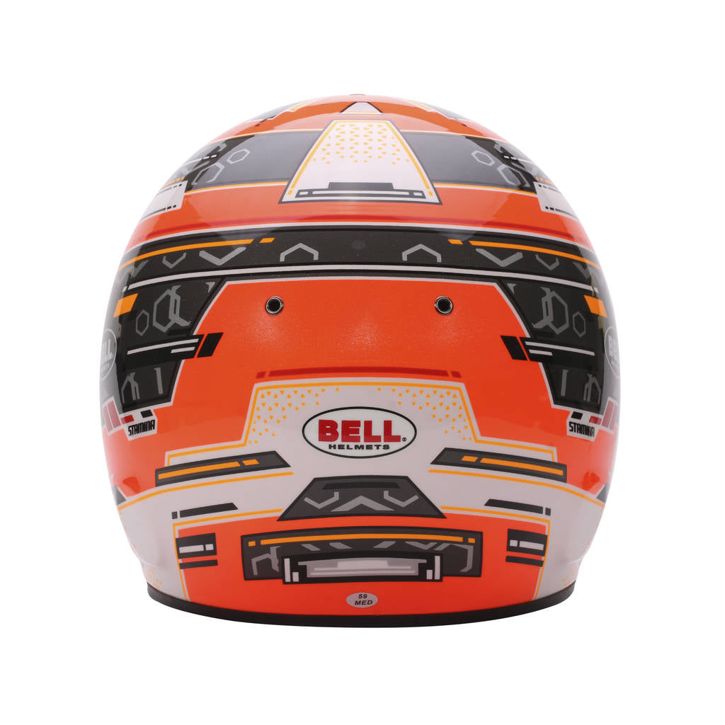 BELL 1310B94 Karting Helmet RS7-K Stamina, Anthracite / Orange, FIA 8878-2024 / K2020, Size XL (61-61+) Photo-7 