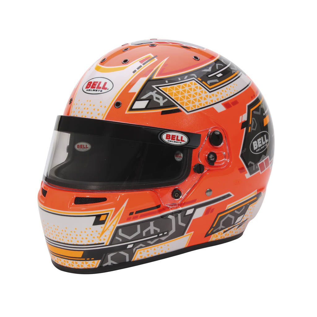 BELL 1310C03 Karting Helmet RS7-K Stamina, Anthracite / Yellow, FIA 8878-2024 / K2020, Size L (60-61) Photo-2 