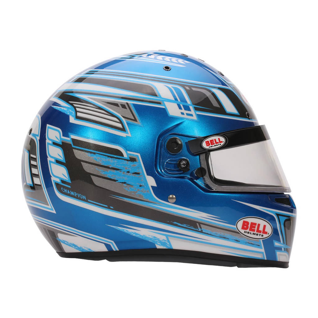 BELL 1311201 Karting Helmet KC7-CMR Champion, Anthracite / Yellow, CMR2016, Size 54 (6 3/4) Photo-2 