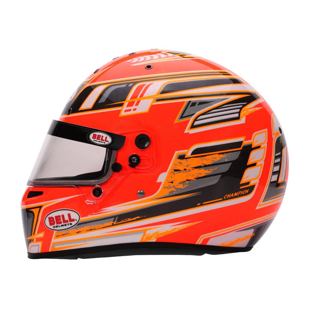 BELL 1311204 Karting Helmet KC7-CMR Champion, Anthracite / Yellow, CMR2016, Size 57 (7 1/8) Photo-6 