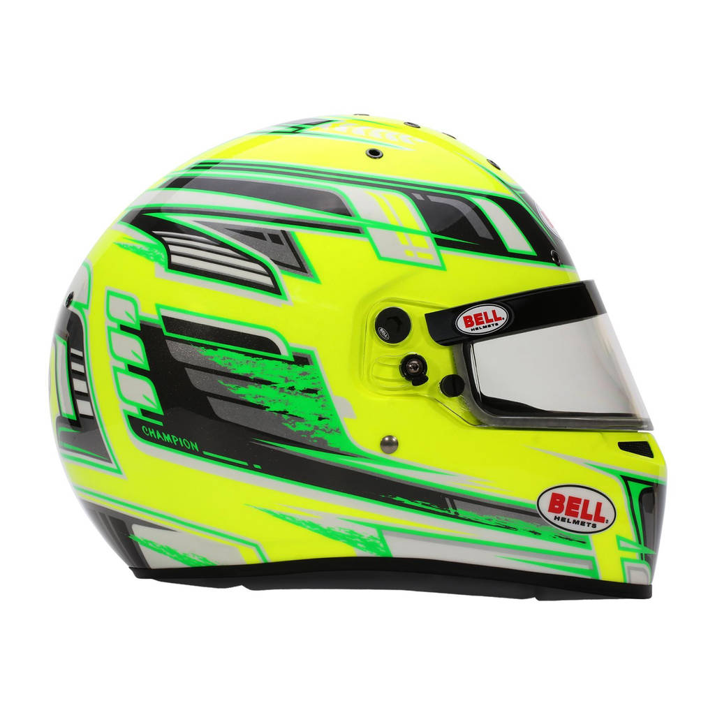 BELL 1311205 Karting Helmet KC7-CMR Champion, Anthracite / Yellow, CMR2016, Size 58 (7 1/4) Photo-15 