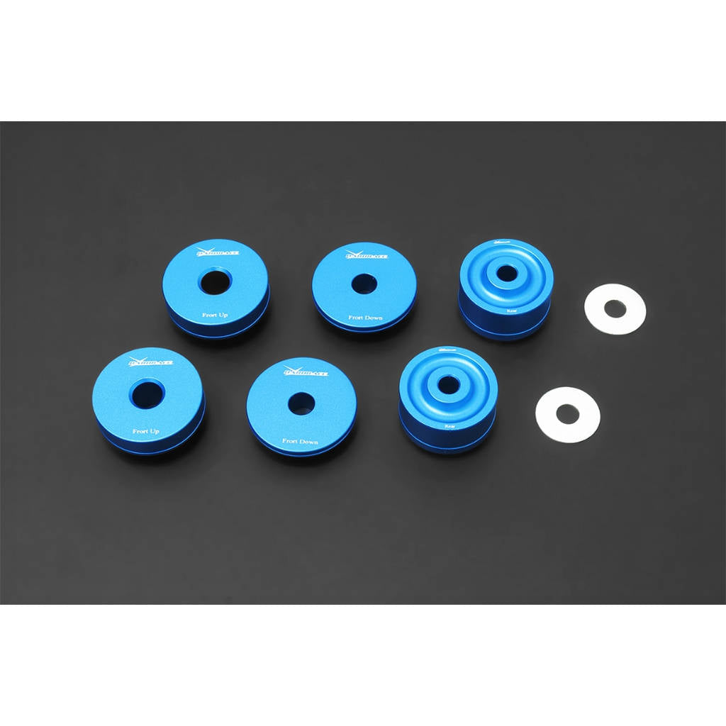 HARDRACE Q1486 Rear Diff. Bushing Kit, 8pcs for MITSUBISHI Lancer Evo 4-9 (CN9A / CP9A / CT9A) Photo-0 
