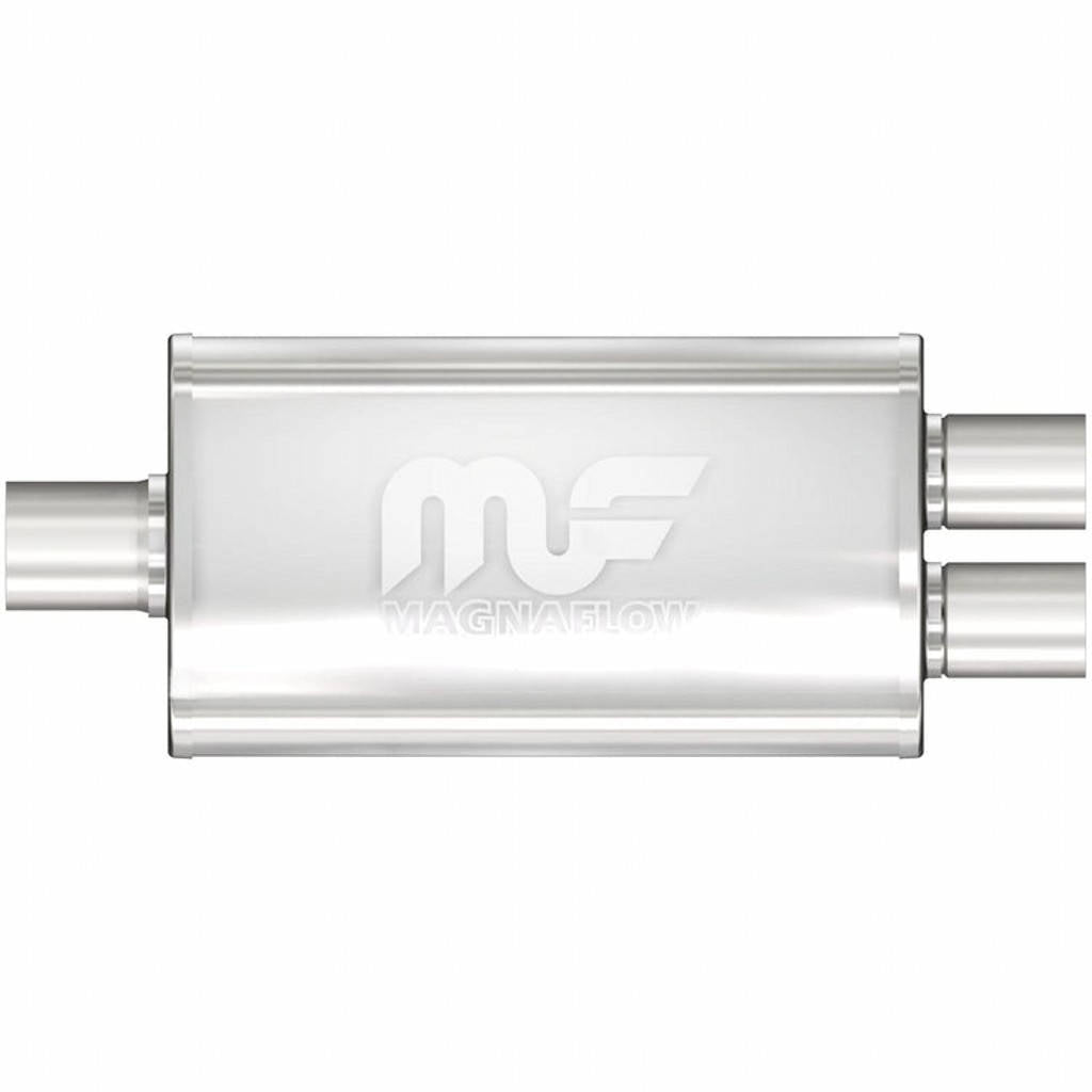 MAGNAFLOW 11148 Straight-Through Performance Muffler (2.25 / 2 inch Center / Dual, Body 3.5x14x7) Photo-0 