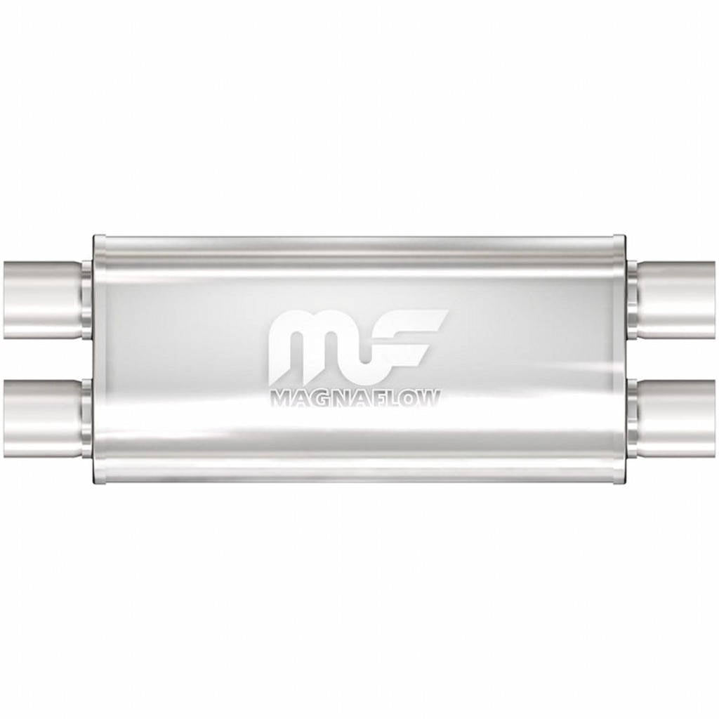 MAGNAFLOW 12468 Straight-Through Performance Muffler (2.5 inch Dual / Dual, Body 5x18x8) Photo-0 