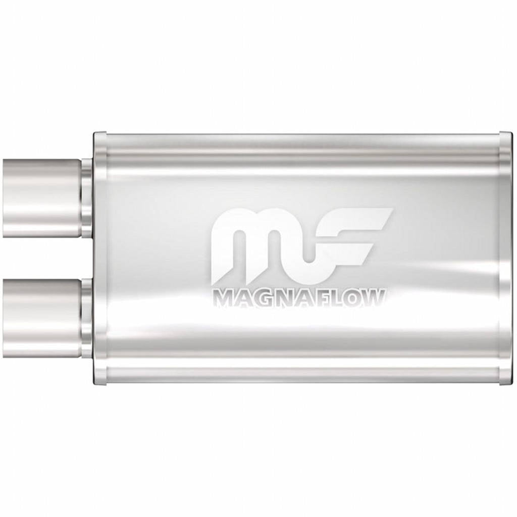 MAGNAFLOW 14210 Straight-Through Performance Muffler (2.5 inch Offset Same End, Body 5x14x8) Photo-0 