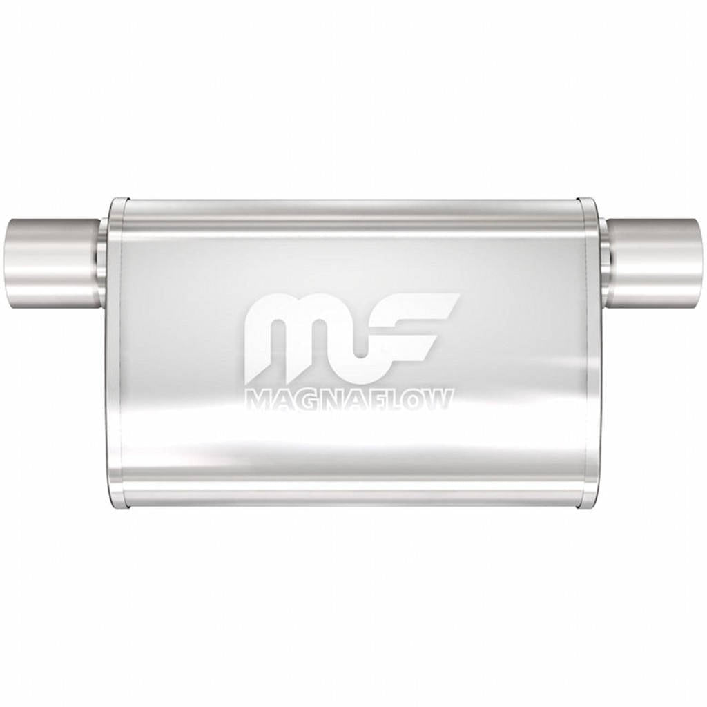 MAGNAFLOW 14377 Straight-Through Performance Muffler (2.5 inch Offset Same Side, Body 4x14x9) Photo-0 