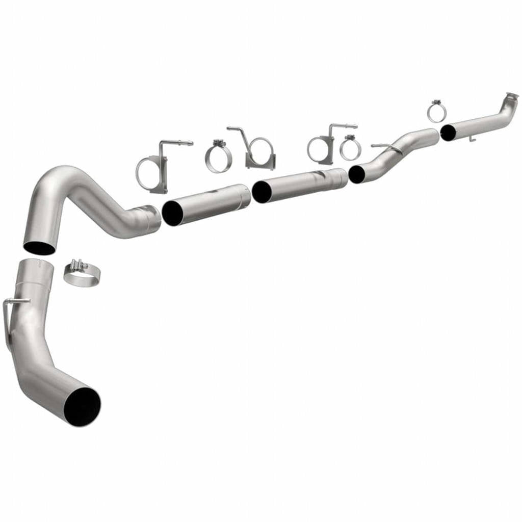 MAGNAFLOW 18980 Aluminized Custom Builder Pipe Kit Diesel 4 inch Downpipe-Back Photo-0 