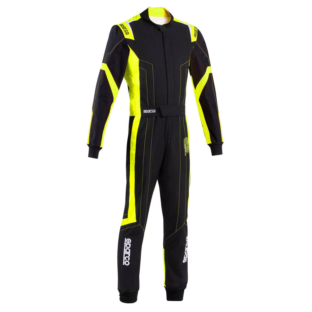 SPARCO BKS0010B0K0800M Karting Suit Thunder Advanced, Black / Fluo Yellow, Size M Photo-1 