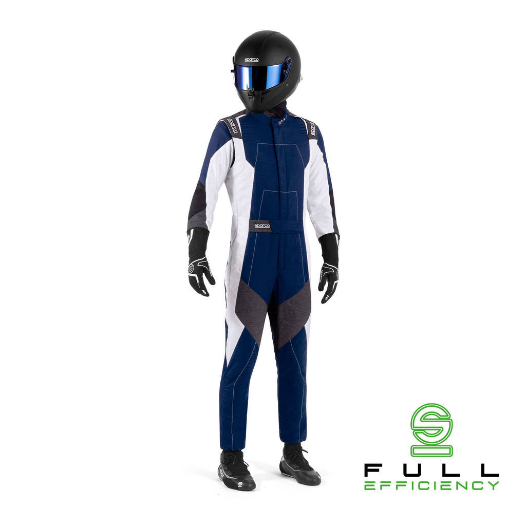 SPARCO BRS0005B0N06066 Racing Suit X-Light Full Efficiency, Blue / White, Size 66 Photo-0 