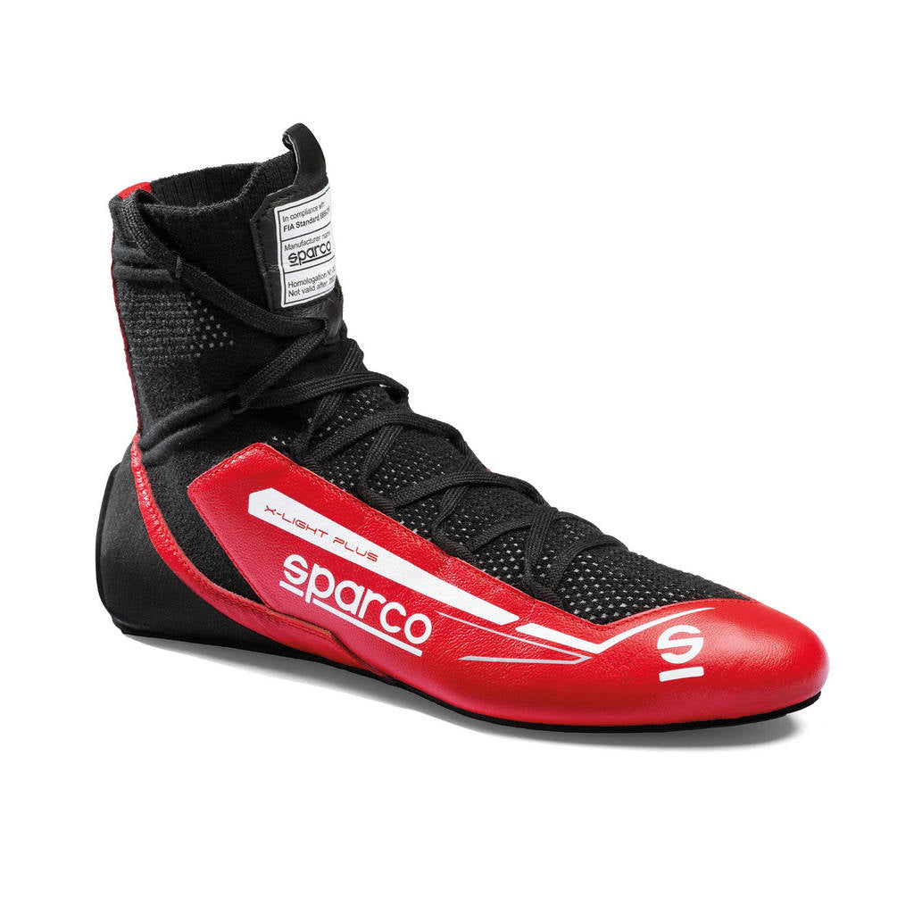 SPARCO BRB0003B0R27043 Racing Shoes X-Light Plus, Red / Black, Size 43 Photo-0 