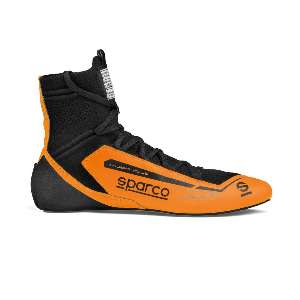 SPARCO BRB0003B0A04042 Racing Shoes X-Light Plus, Fluo Orange / Black, Size 42 Photo-1 