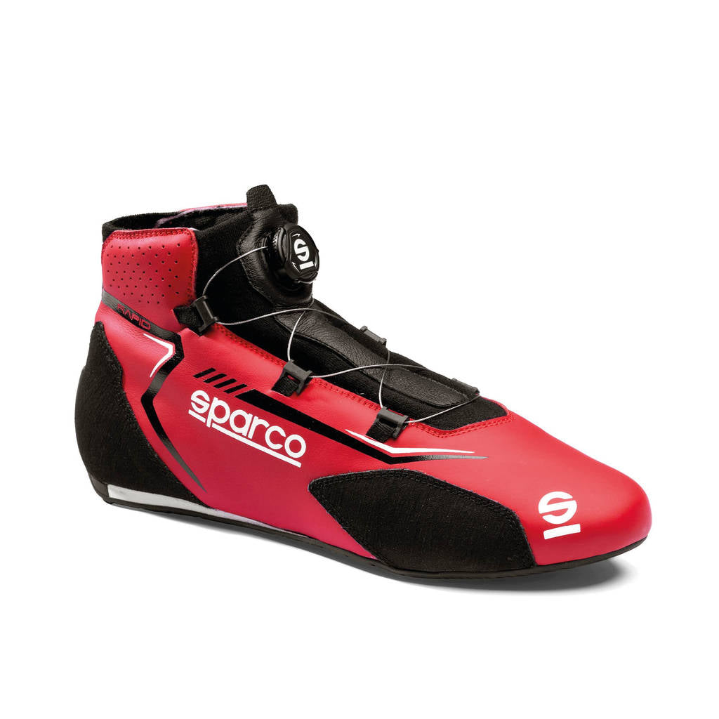 SPARCO BRB0002B0R27048 Racing Shoes Rapid Rotor, Red / Black, Size 48 Photo-0 