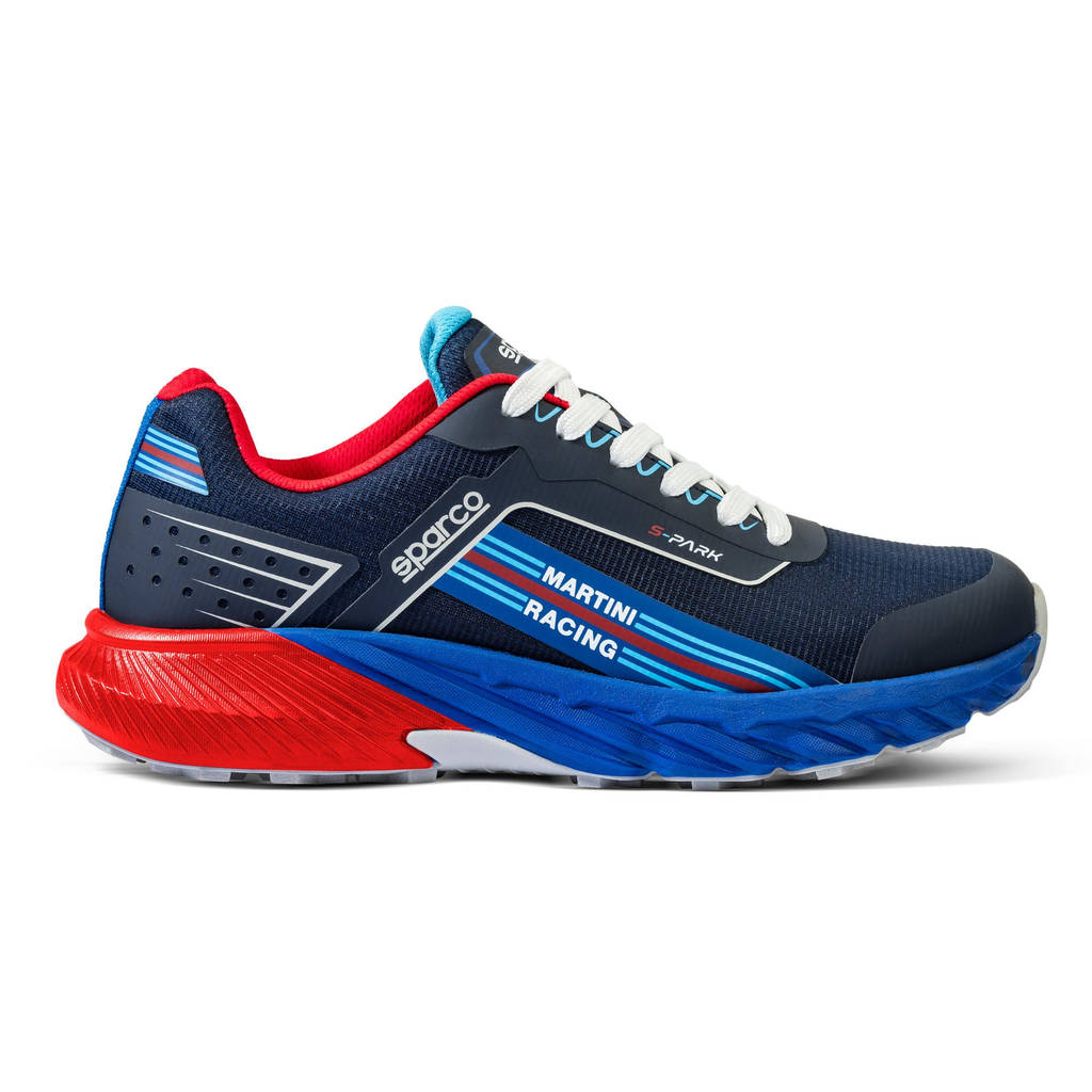 SPARCO BTB0008D0N31046 Mechanic's Shoes S-Park Martini Racing Sardinia, Navy Blue / Red, Size 46 Photo-3 