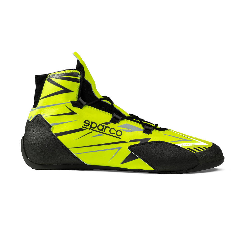 SPARCO BKB0003B0Y04041 Karting Shoes K-Rapid Laces, Fluo Yellow / Black, Size 41 Photo-0 
