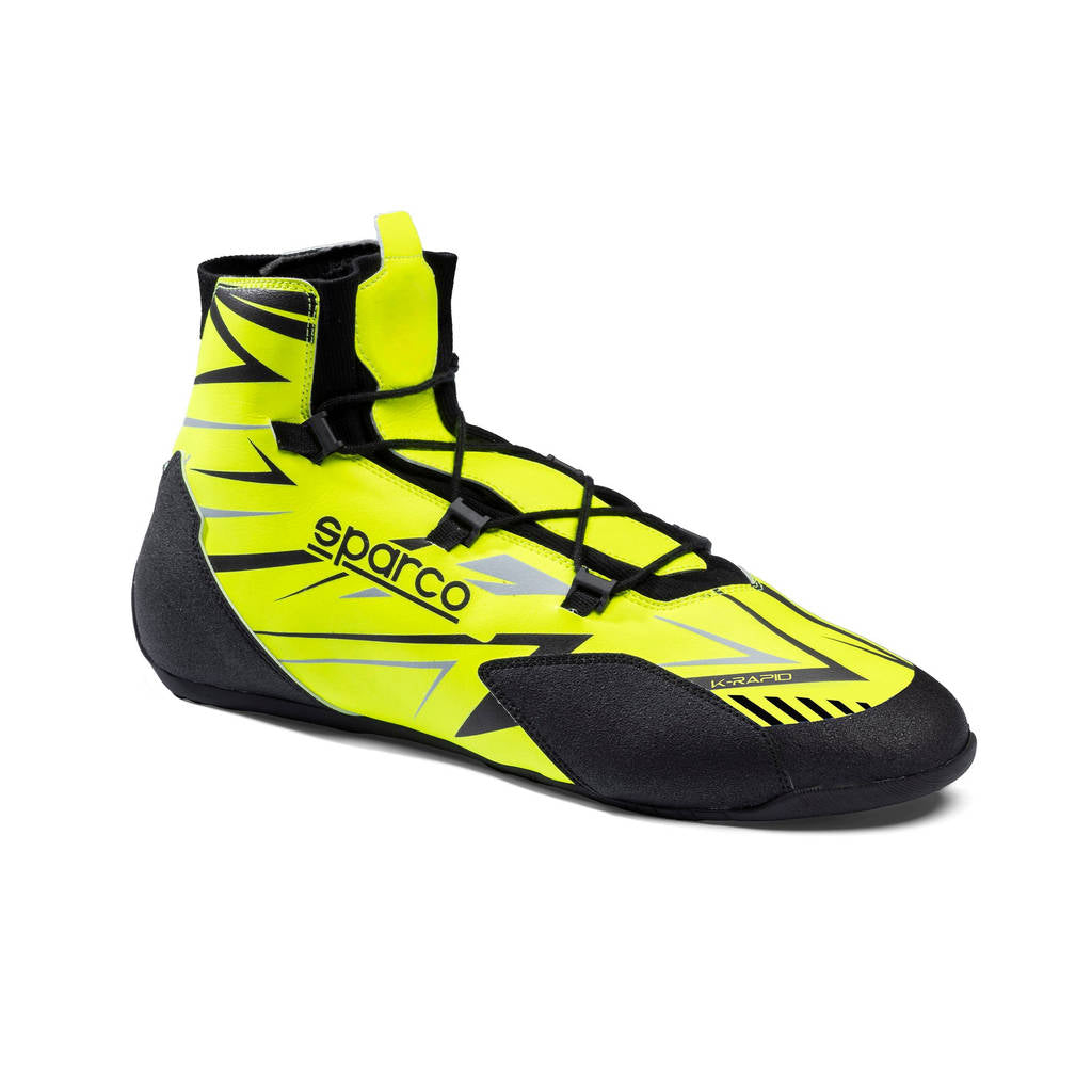 SPARCO BKB0003B0Y04045 Karting Shoes K-Rapid Laces, Fluo Yellow / Black, Size 45 Photo-1 