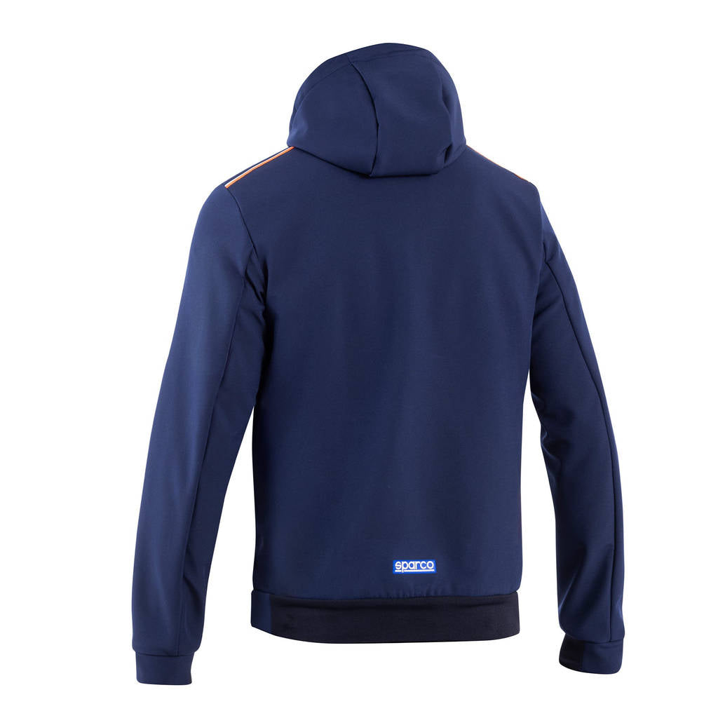 SPARCO BMJ0004S0N0200S Hooded Softshell Sparco-Gulf SL, Blue Marine, Size S Photo-1 