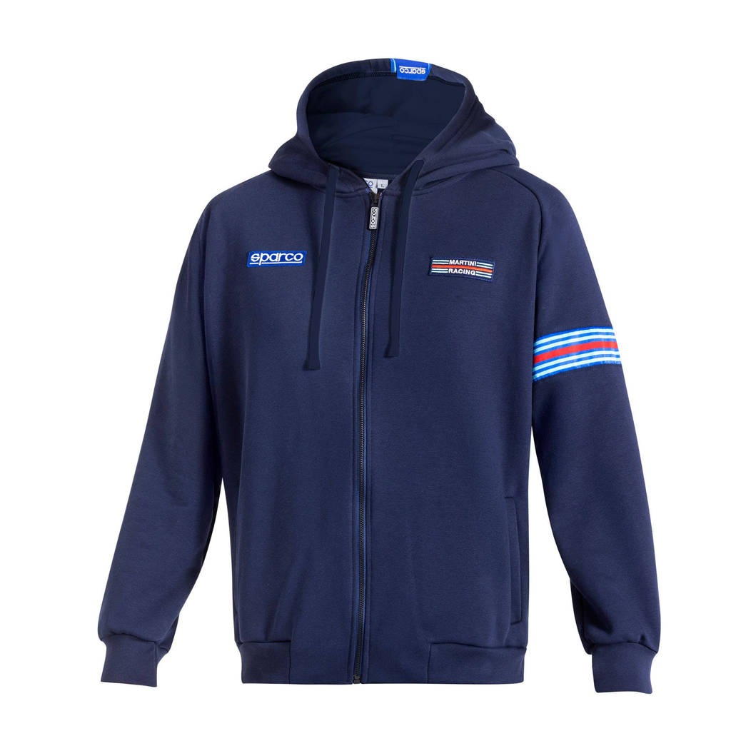 SPARCO BMF0013D0N0200S Hooded Full Zip Martini Racing My25, Navy Blue, Size S Photo-0 