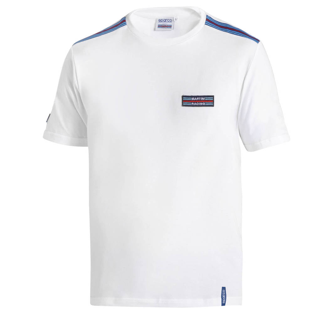 SPARCO BML0007D0W0100M T-Shirt Martini Racing Top Stripes, White, Size M Photo-0 