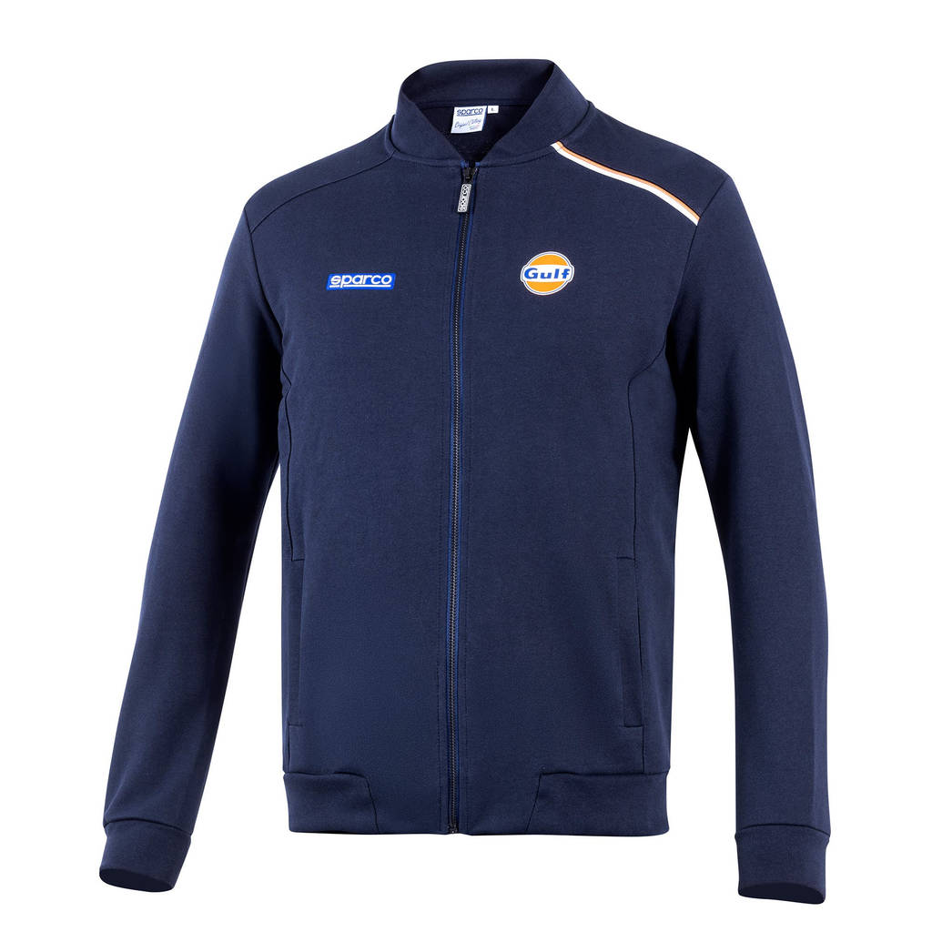 SPARCO BMF0011S0N020XS Full Zip Sweatshirt Sparco-Gulf, Navy Blue, Size XS Photo-0 