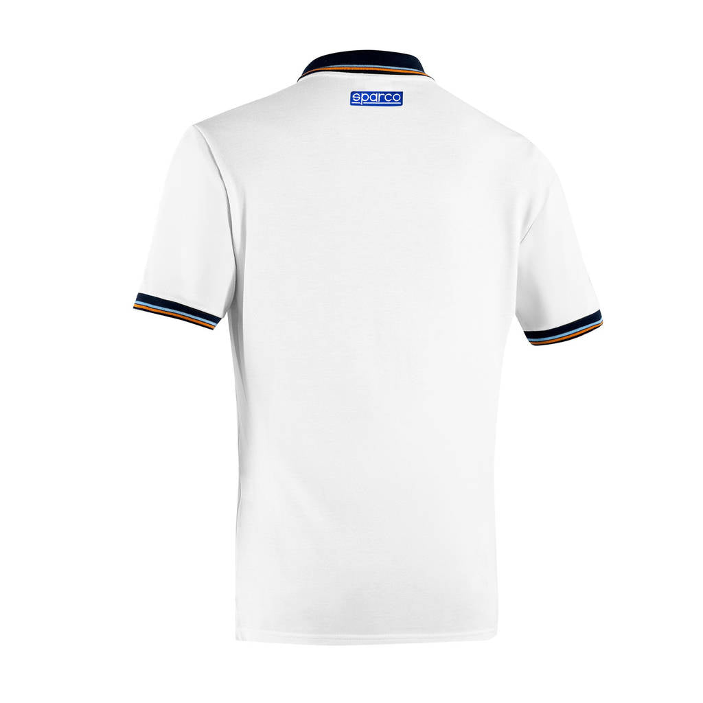 SPARCO BML0004S0W010XL Polo Piquet Pocket Sparco-Gulf, White, Size XL Photo-1 