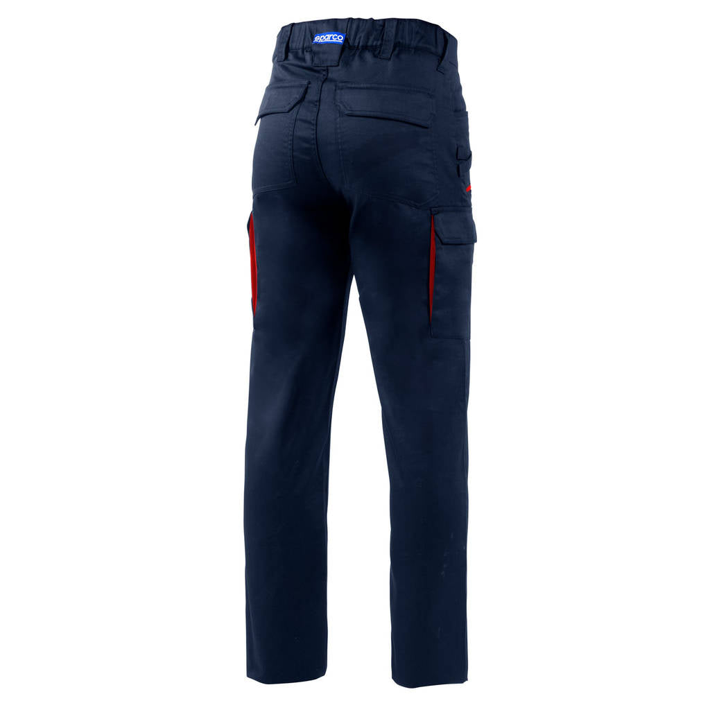 SPARCO BTP0001B0N3100S Mechanics Trousers Vermont FTW, Navy Blue / Red, Size S Photo-1 