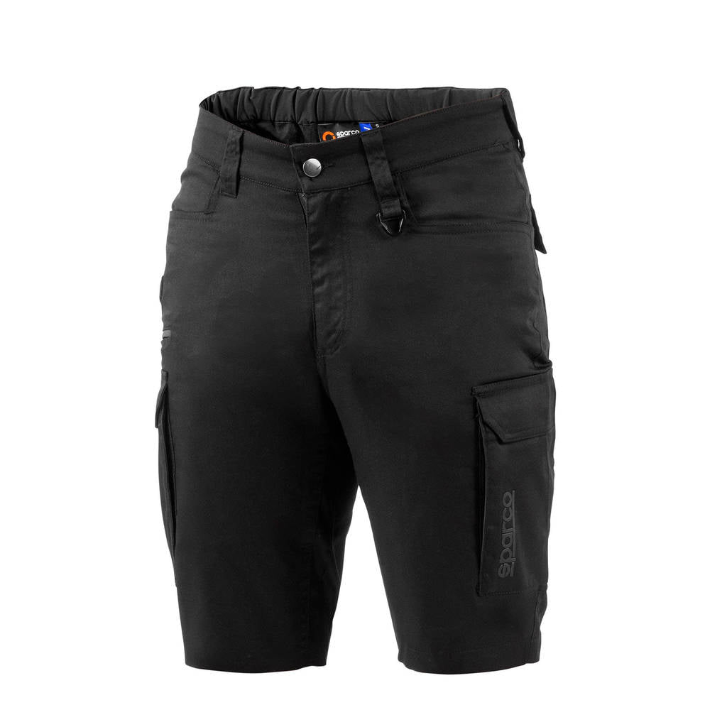 SPARCO BTP0002B0K112XL Mechanics Shorts Bermuda FTW, Black / Dark Grey, Size 2XL Photo-0 