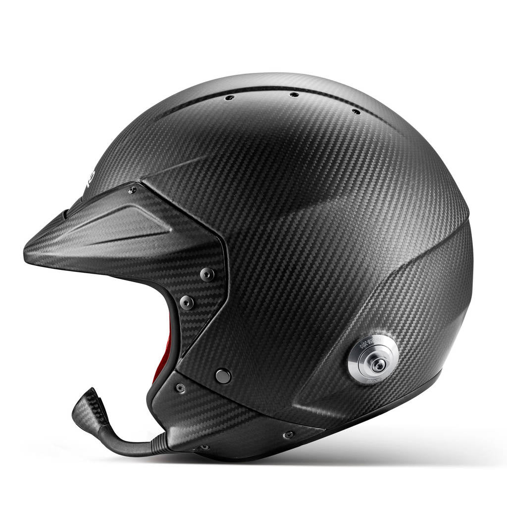 SPARCO BRH0001B0R010XS Open-Face Helmet Flux RJ-i Carbon 8859-2024, Red, Size XS Photo-2 