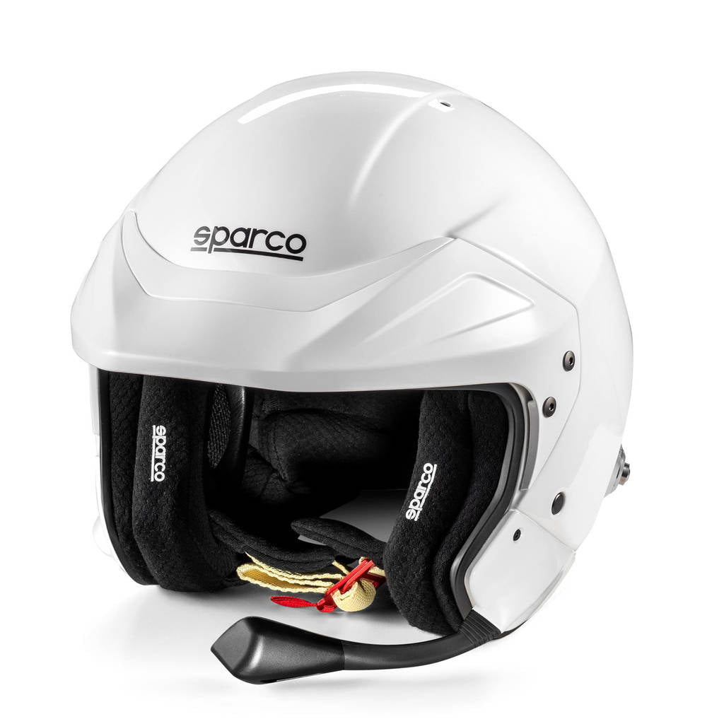 SPARCO BRH0005B0W010XS Open-Face Helmet Flux RJ-i 8859-2024, White, Size XS Photo-0 