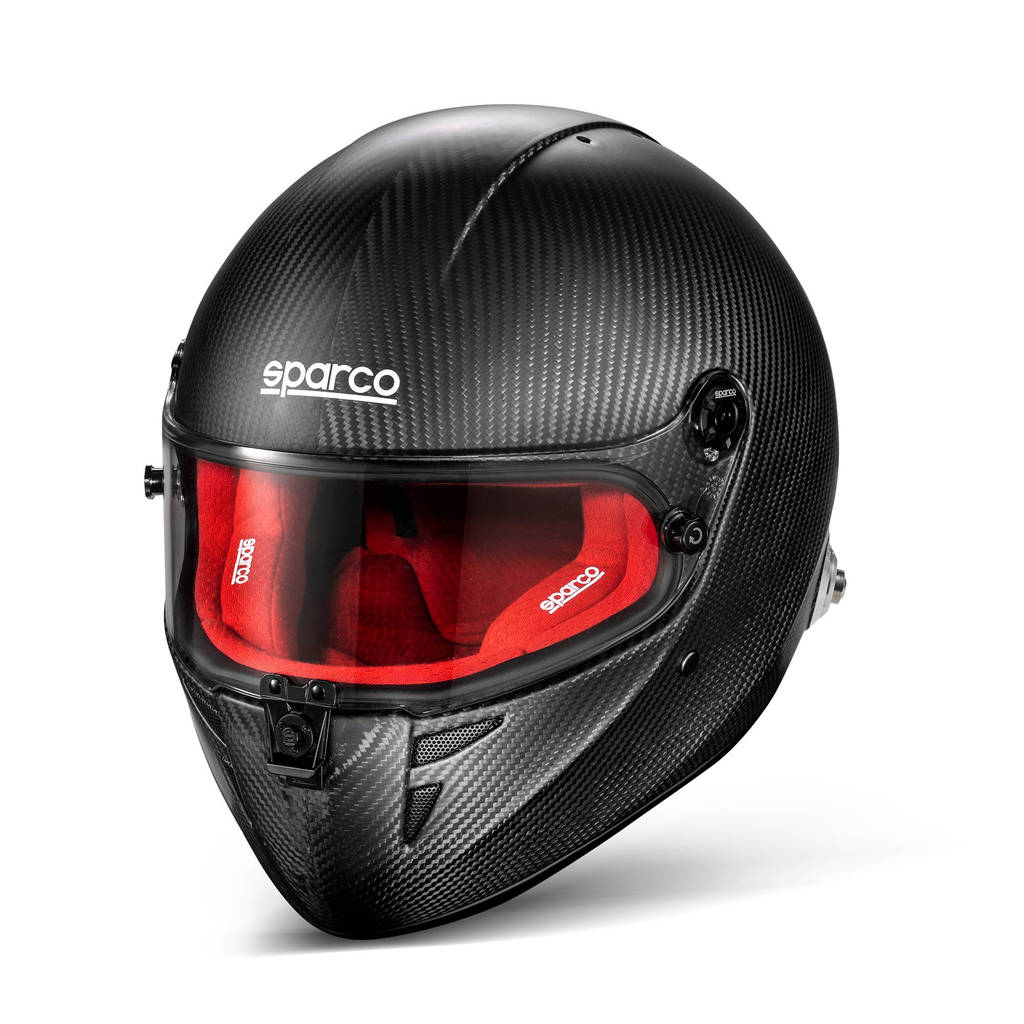 SPARCO BRH0003B0R010ML Full-Face Helmet Stealth RF Carbon 8859-2024, Red, Size ML Photo-1 