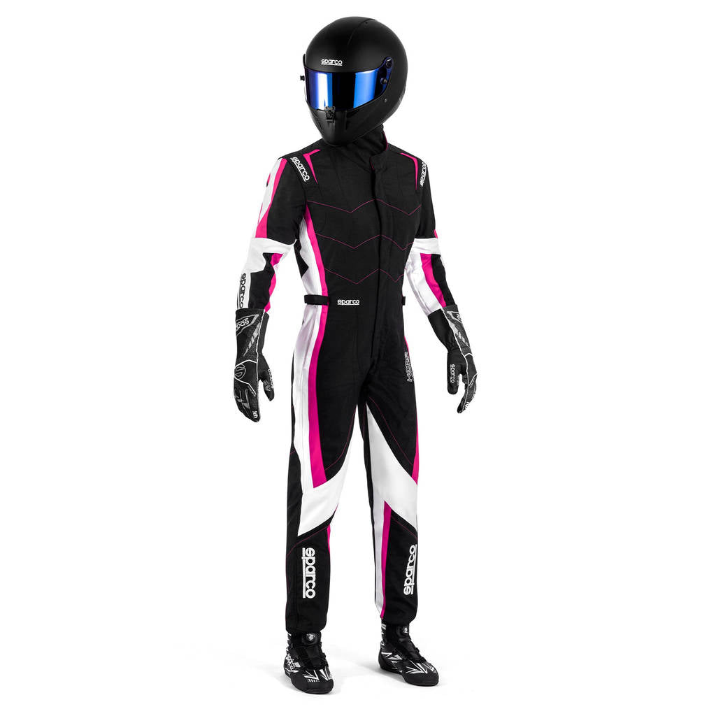 SPARCO BKS0013B0K072XS Karting Suit Kerb Advanced Lady, Black / Fuchsia, Size 2XS Photo-1 