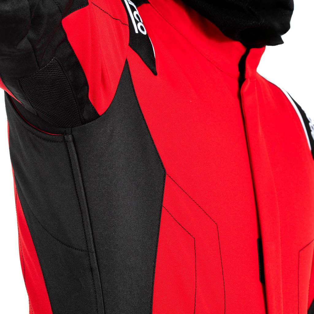SPARCO BKS0010B0R2700M Karting Suit Thunder Advanced, Red / Black, Size M Photo-2 