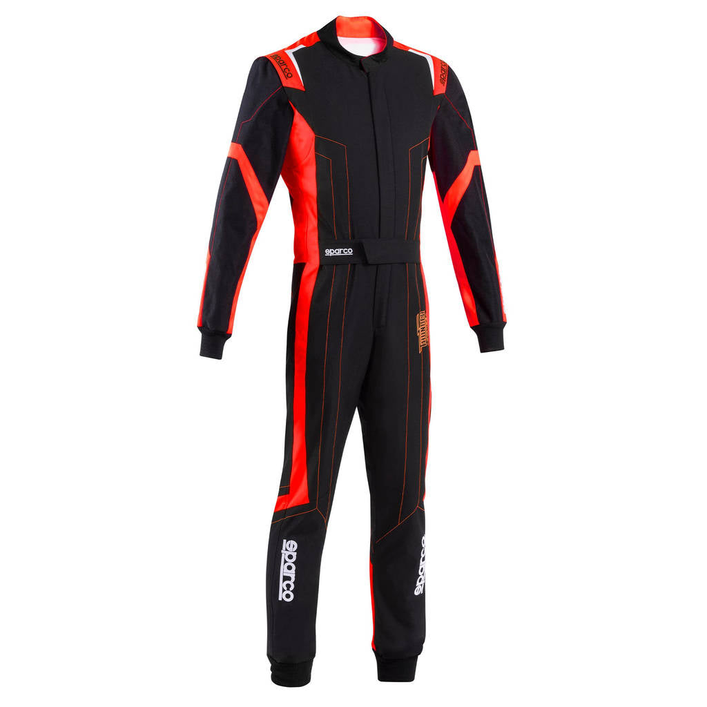 SPARCO BKS0010B0K120XL Karting Suit Thunder Advanced, Black / Red, Size XL Photo-1 