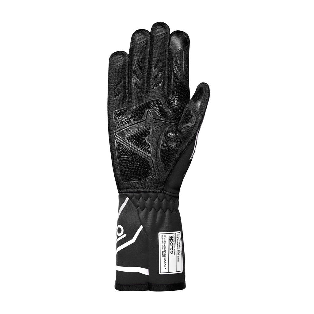 SPARCO BKG0002B0K01011 Karting Gloves K-Tide+ (FIA 8877-2022), Black, Size 11 Photo-1 