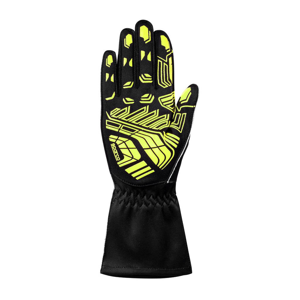SPARCO BKG0004B0K08009 Karting Gloves K-Attack, Black / Fluo Yellow, Size 9 Photo-1 
