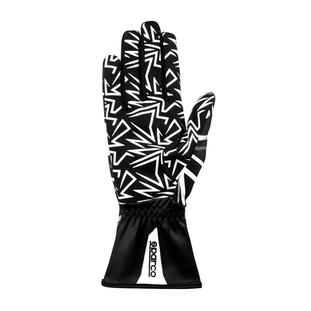 SPARCO BKG0001B0K06007 Karting Gloves K-Rookie, Black / White, Size 7 Photo-1 