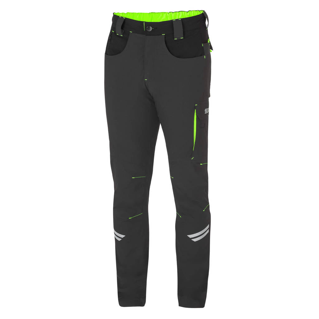 SPARCO 02425GSVF0XS Light Trousers Tech Kansas TW, Grey / Green, Size XS Photo-0 