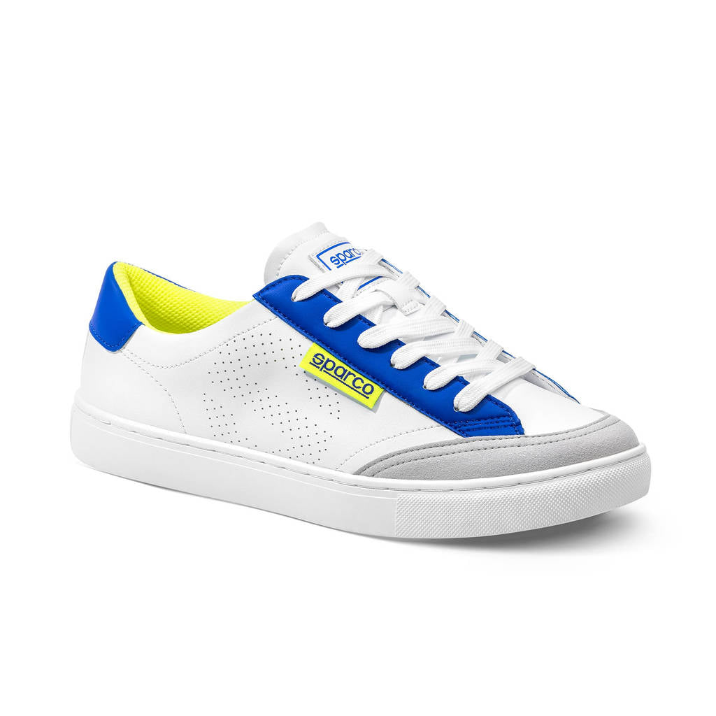 SPARCO 0012B344BAGF Sneakers S-Time, White / Light Blue / Fluo Yellow, Size 44 Photo-0 