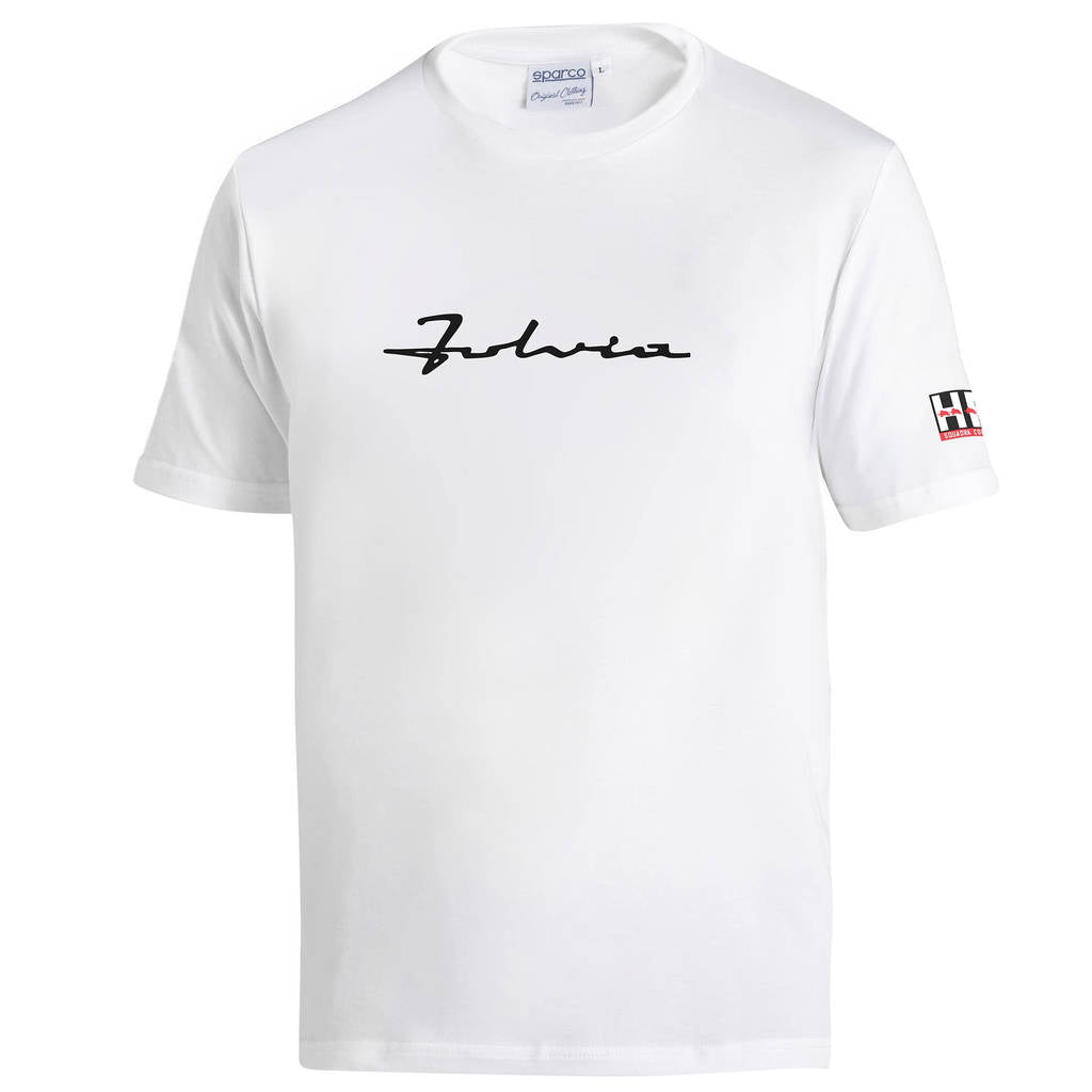 SPARCO BML0013N0W0100S T-Shirt Lancia Fulvia Logo, White, Size S Photo-0 