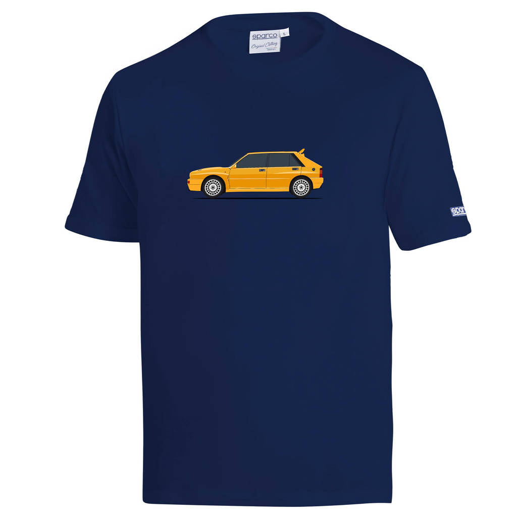 SPARCO BML0014N0N0200S T-Shirt Lancia HF Delta, Navy Blue, Size S Photo-0 