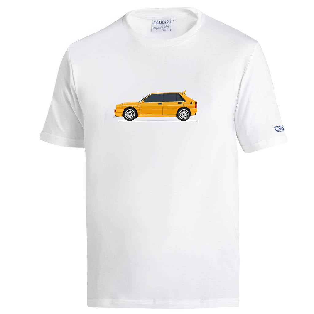 SPARCO BML0014N0W0100M T-Shirt Lancia HF Delta, White, Size M Photo-0 