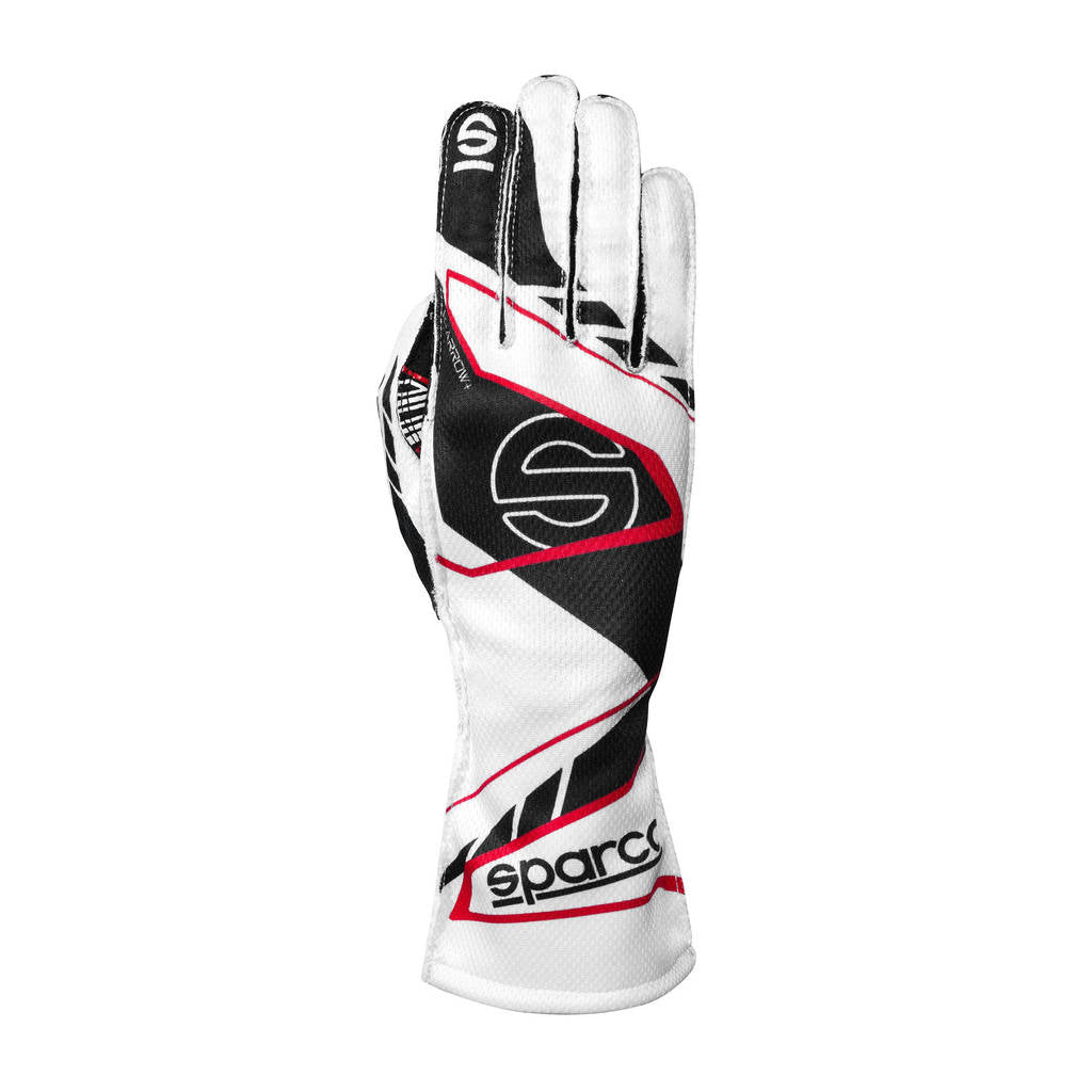 SPARCO BKG0003B0W08010 Karting Gloves K-Arrow+ 2025, White / Black, Size 10 Photo-0 