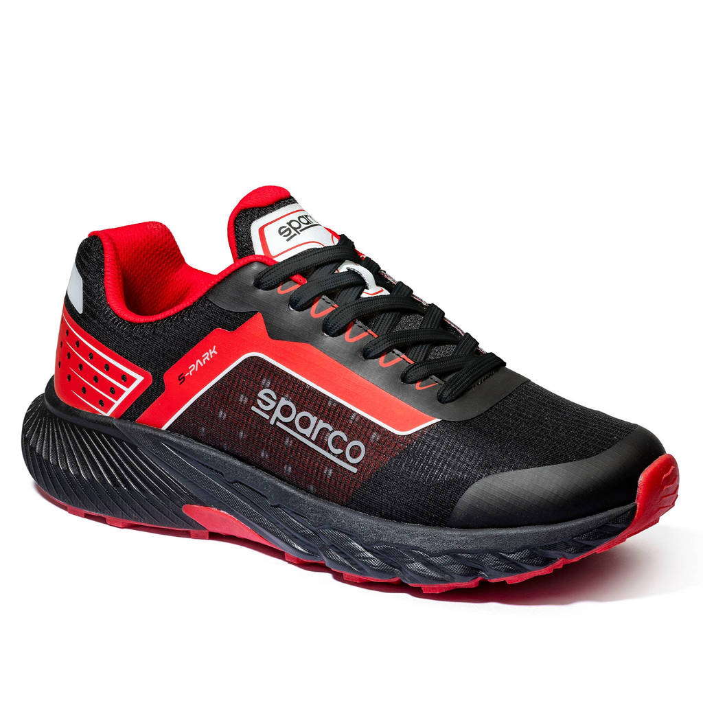 SPARCO BTB0007B0K12041 Mechanics Shoes S-Park Sepang, Black / Red, Size 41 Photo-0 